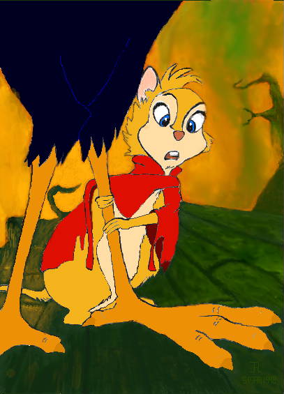 Mrs Brisby hiding behind Jeremy