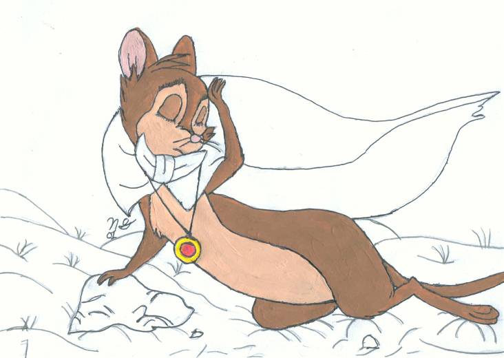 'Mrs Brisby in the Snow'